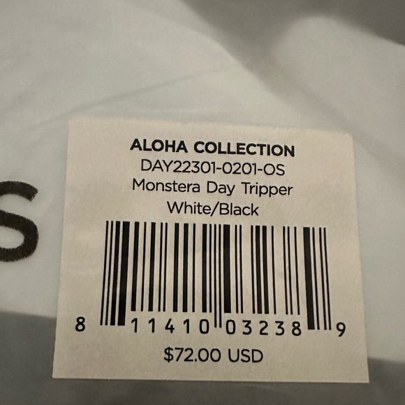 ALOHA Collection Black and White Tote Bag - Picture 5 of 6